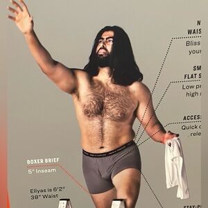 Black and White Boxer Briefs Underwear